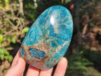 Polished Blue Apatite Standing Display Pieces x 4 From Betroka, Madagascar - Toprock Gemstones and Minerals 