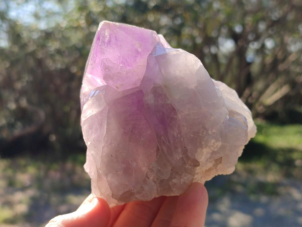 Natural Jacaranda Amethyst Clusters x 3 From Mumbwa, Zambia - Toprock Gemstones and Minerals 