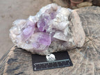 Natural Jacaranda Amethyst Clusters x 3 From Mumbwa, Zambia - Toprock Gemstones and Minerals 