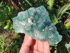 Natural Green Cubic Fluorite Specimens x 4 From Mandrosonoro, Madagascar - Toprock Gemstones and Minerals 