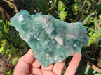 Natural Green Cubic Fluorite Specimens x 4 From Mandrosonoro, Madagascar - Toprock Gemstones and Minerals 