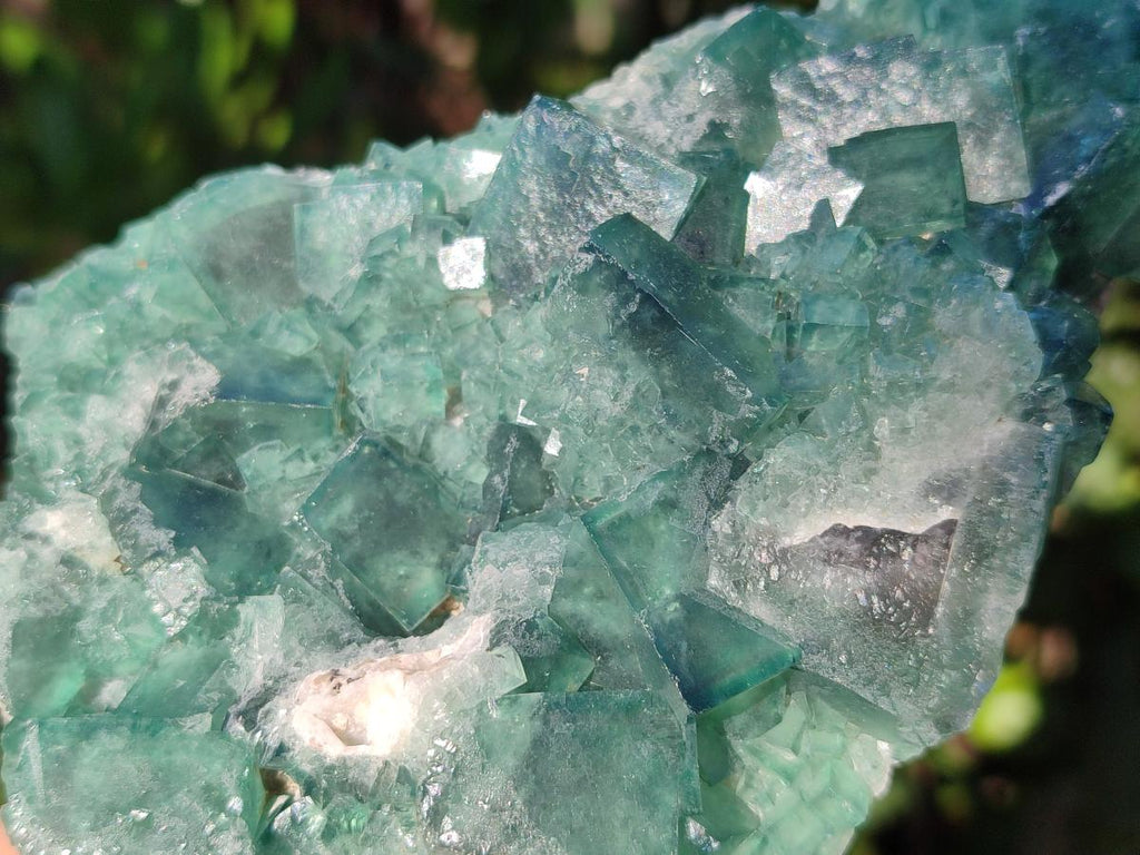 Natural Green Cubic Fluorite Specimens x 4 From Mandrosonoro, Madagascar - Toprock Gemstones and Minerals 