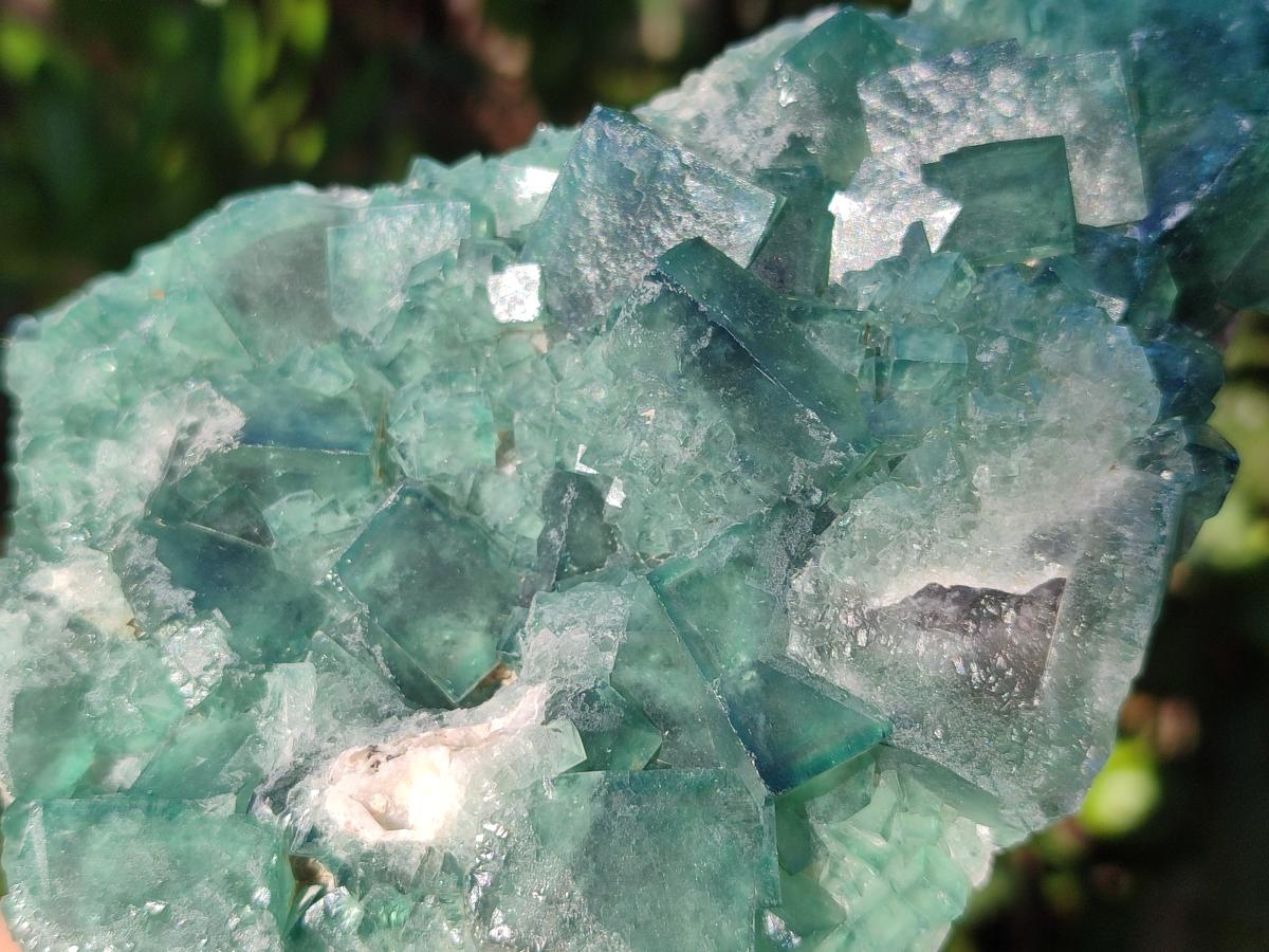 Natural Green Cubic Fluorite Specimens x 4 From Mandrosonoro, Madagascar - Toprock Gemstones and Minerals 