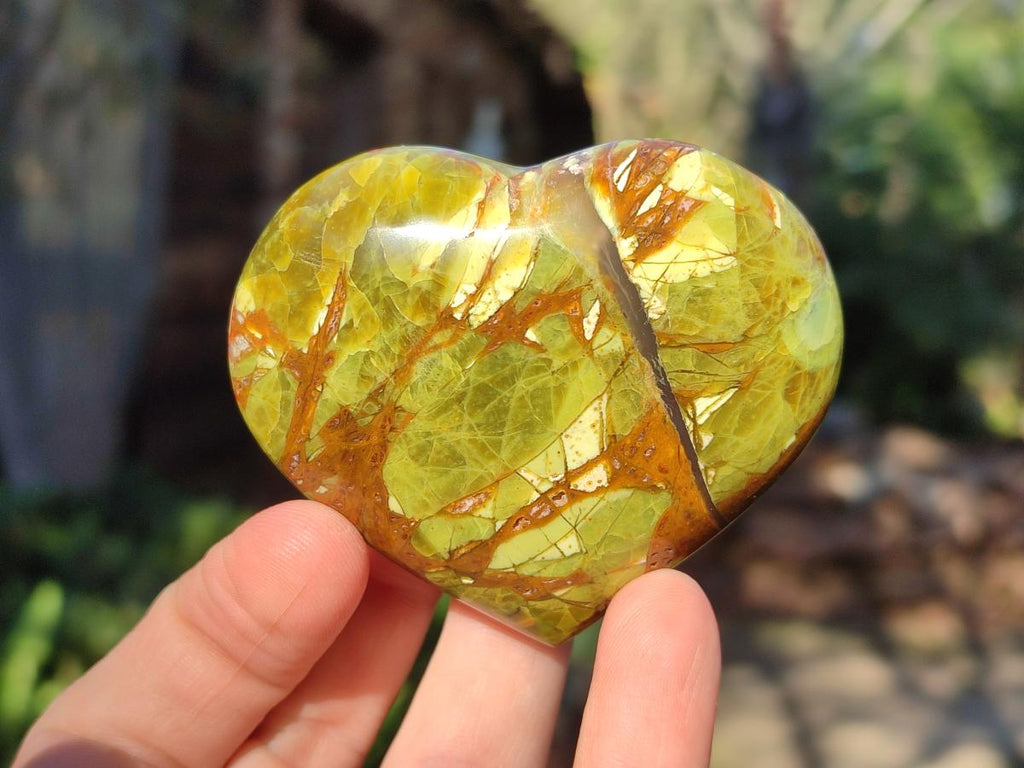 Polished Green Opal Hearts x 12 From Betroka, Madagascar - Toprock Gemstones and Minerals 