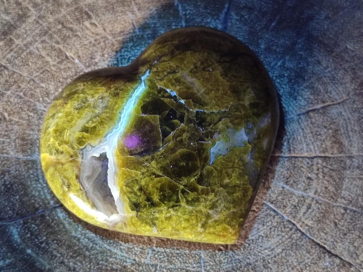 Polished Green Opal Hearts x 12 From Betroka, Madagascar - Toprock Gemstones and Minerals 