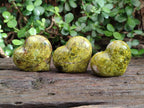 Polished Green Opal Hearts x 12 From Betroka, Madagascar - Toprock Gemstones and Minerals 