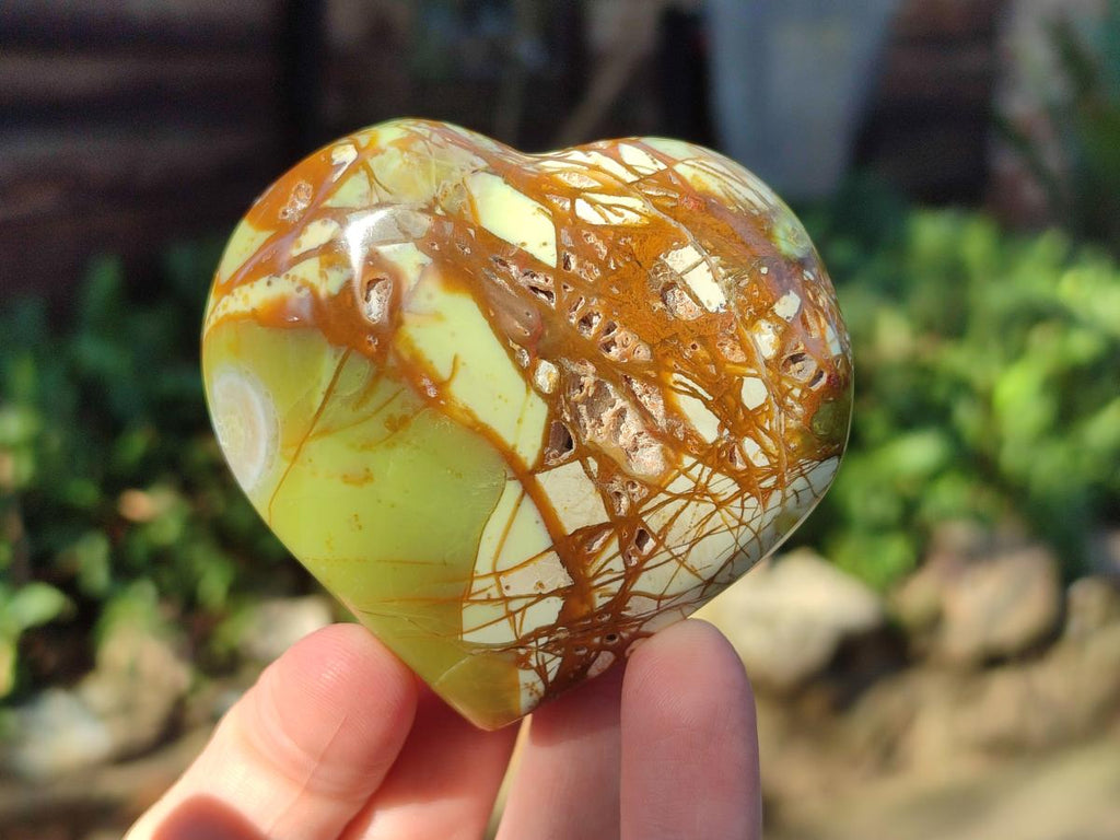 Polished Green Opal Hearts x 12 From Betroka, Madagascar - Toprock Gemstones and Minerals 