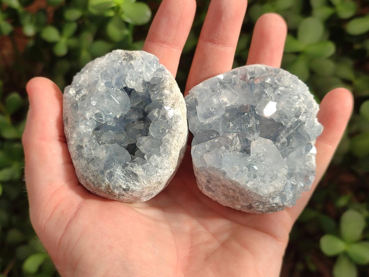 Natural Blue Celestite Specimens x 17 From Sakoany, Madagascar - Toprock Gemstones and Minerals 