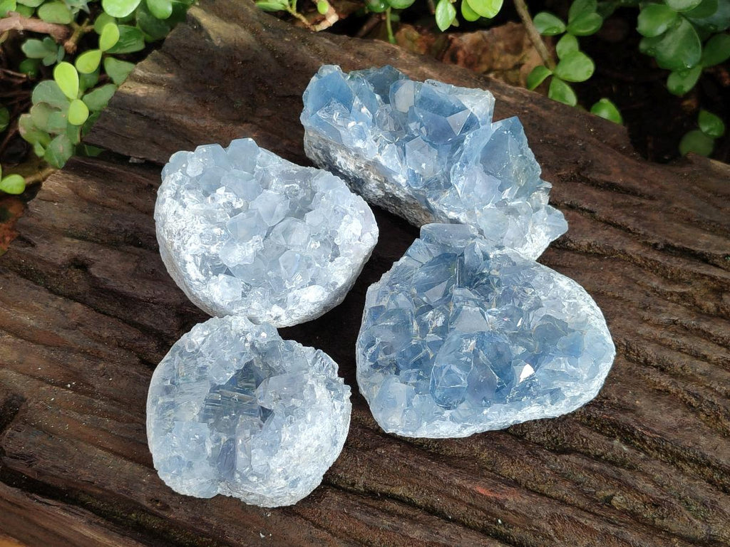 Natural Blue Celestite Specimens x 17 From Sakoany, Madagascar - Toprock Gemstones and Minerals 