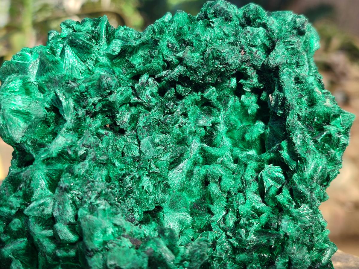 Natural Large Cabinet Silky Malachite Specimens x 2 From Kasompe, Congo - Toprock Gemstones and Minerals 