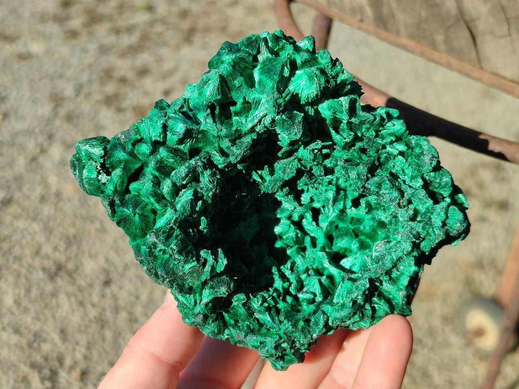 Natural Large Cabinet Silky Malachite Specimens x 2 From Kasompe, Congo - Toprock Gemstones and Minerals 