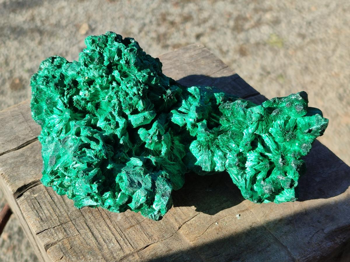 Natural Large Cabinet Silky Malachite Specimens x 2 From Kasompe, Congo - Toprock Gemstones and Minerals 