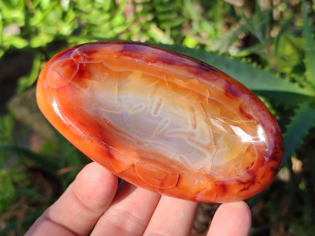 Polished Carnelian Agate Gemstone Bowls x 3 From Madagascar - Toprock Gemstones and Minerals 