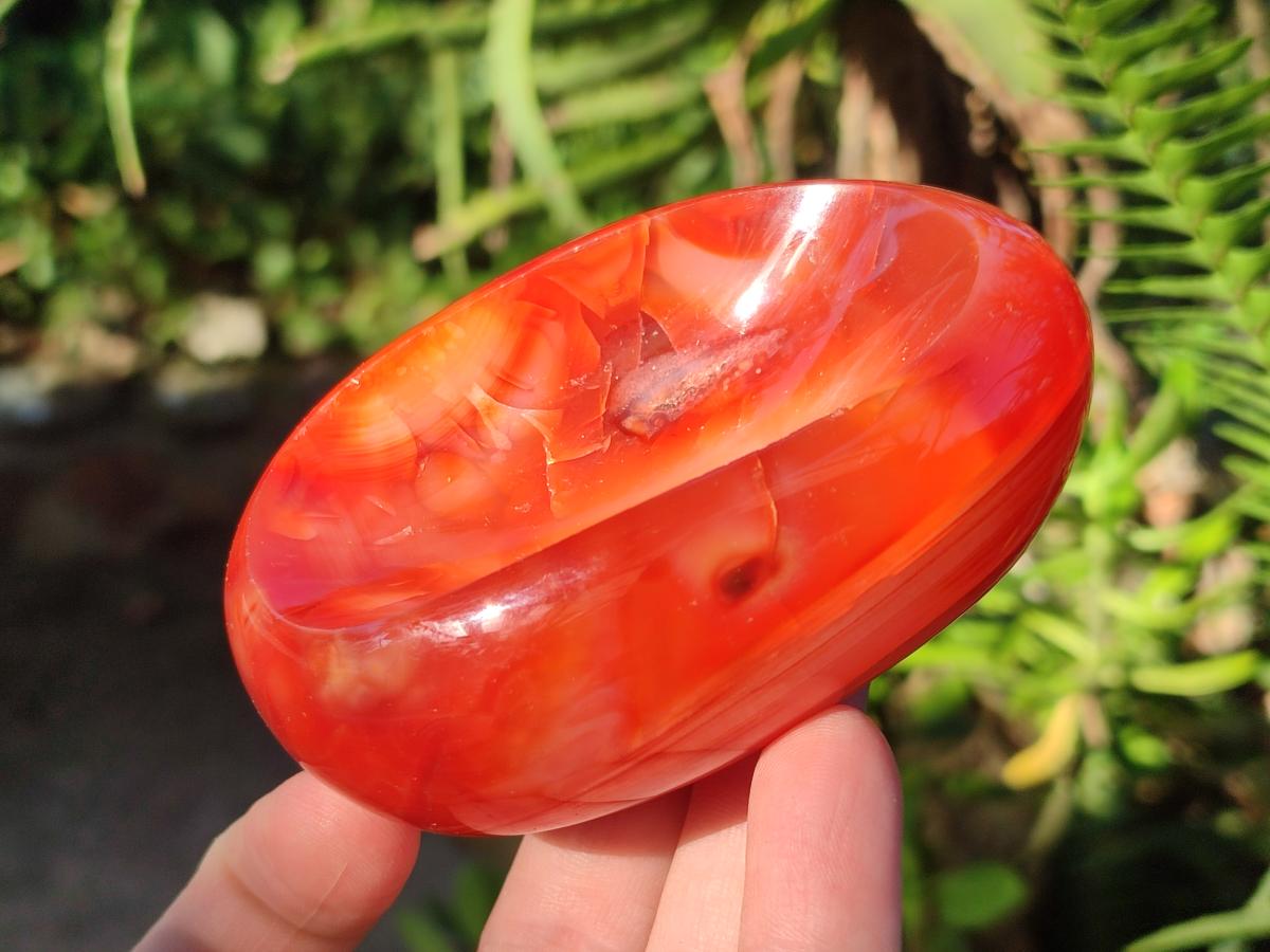Polished Carnelian Agate Gemstone Bowls x 3 From Madagascar - Toprock Gemstones and Minerals 