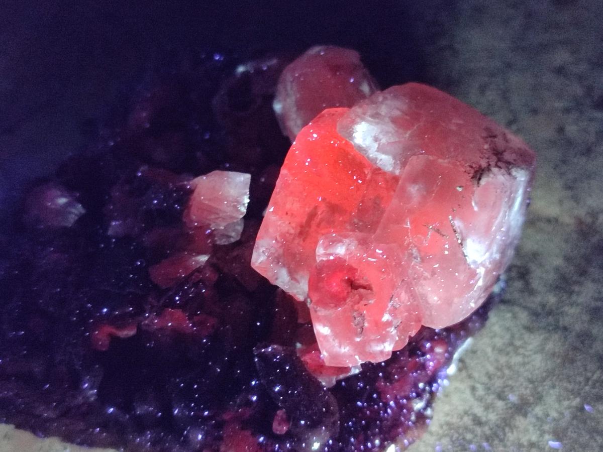 Natural Rhombohedral Calcite Specimens with Aragonite x 3 From Albert's Mountain, Lesotho - Toprock Gemstones and Minerals 