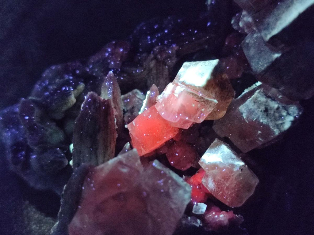 Natural Rhombohedral Calcite Specimens with Aragonite x 3 From Albert's Mountain, Lesotho - Toprock Gemstones and Minerals 