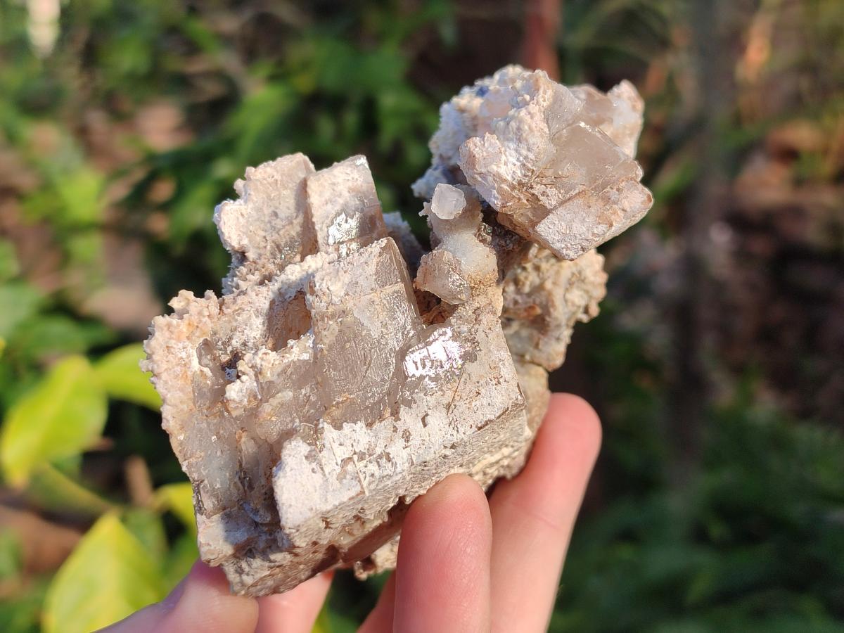 Natural Rhombohedral Calcite Specimens with Aragonite x 3 From Albert's Mountain, Lesotho - Toprock Gemstones and Minerals 