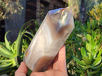 Polished Banded Agate Display Crystals x 2 From Madagascar - Toprock Gemstones and Minerals 