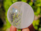 Polished Clear Quartz Crystal Spheres x 2 From Madagascar - Toprock Gemstones and Minerals 