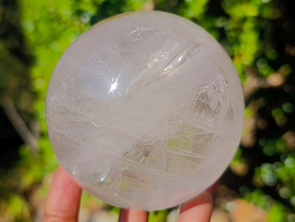 Polished Clear Quartz Crystal Spheres x 2 From Madagascar - Toprock Gemstones and Minerals 