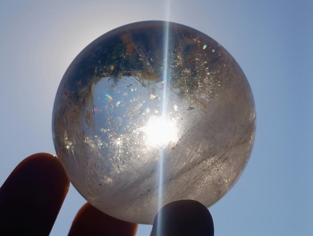 Polished Clear Quartz Crystal Spheres x 2 From Madagascar - Toprock Gemstones and Minerals 