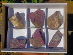 Natural Metallic Cobbed Purpurite Specimens x 6 From Erongo, Namibia - Toprock Gemstones and Minerals 
