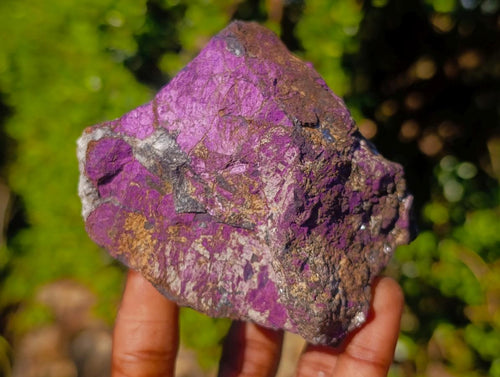 Natural Metallic Cobbed Purpurite Specimens x 6 From Erongo, Namibia - Toprock Gemstones and Minerals 