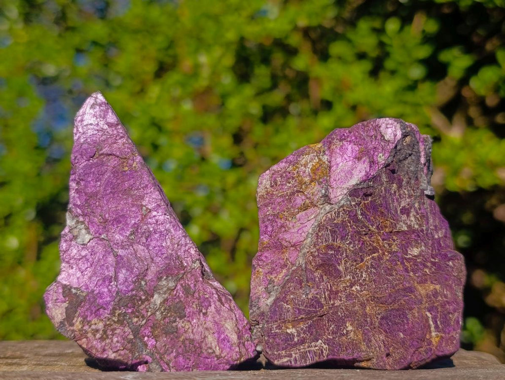 Natural Metallic Cobbed Purpurite Specimens x 6 From Erongo, Namibia - Toprock Gemstones and Minerals 