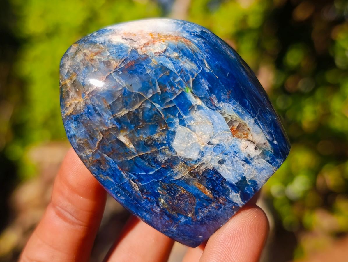 Polished Dumortierite Standing Display Pieces x 12 From Madagascar - Toprock Gemstones and Minerals 