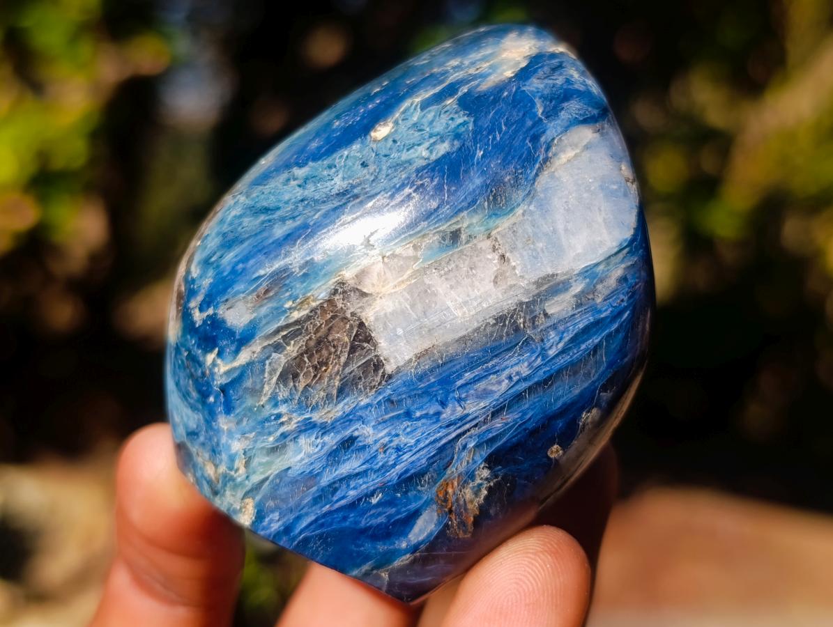 Polished Dumortierite Standing Display Pieces x 12 From Madagascar - Toprock Gemstones and Minerals 