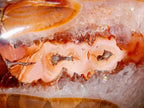 Polished Large Carnelian Agate Gemstone Bowl x 1 From Madagascar