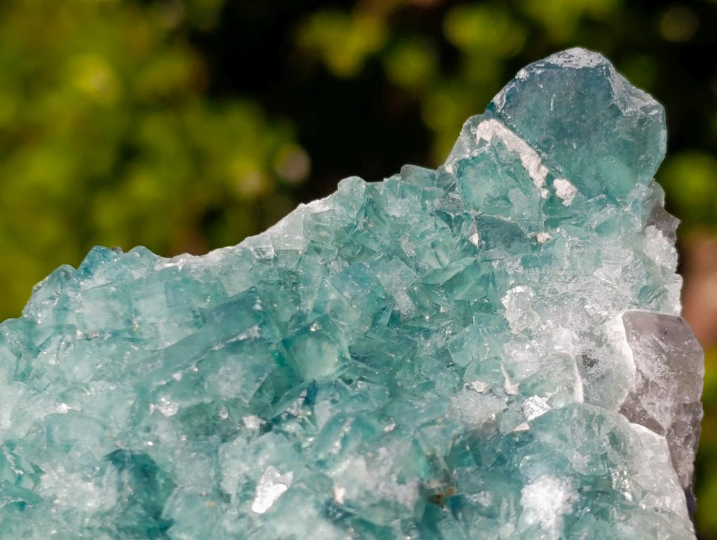 Natural Green Cubic Fluorite Specimens x 6 From Mandrosonoro, Madagascar - Toprock Gemstones and Minerals 
