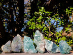 Natural Green Cubic Fluorite Specimens x 6 From Mandrosonoro, Madagascar - Toprock Gemstones and Minerals 