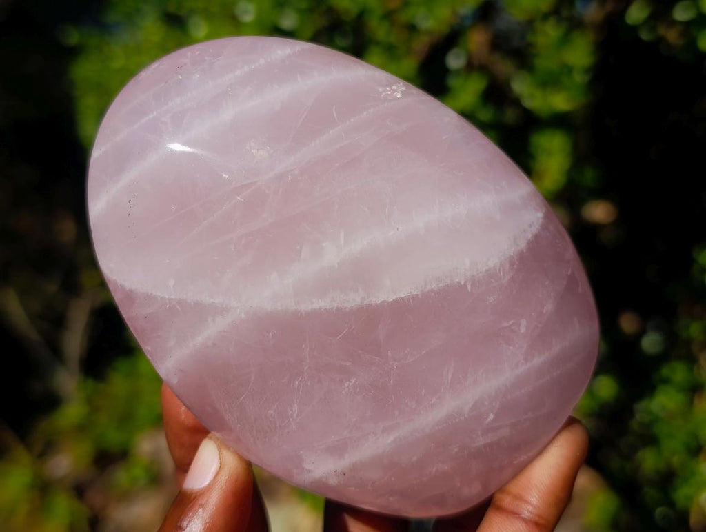 Polished Gemmy Rose Quartz Standing Display Pieces x 3 From Madagascar - Toprock Gemstones and Minerals 