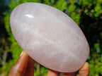 Polished Gemmy Rose Quartz Standing Display Pieces x 3 From Madagascar - Toprock Gemstones and Minerals 
