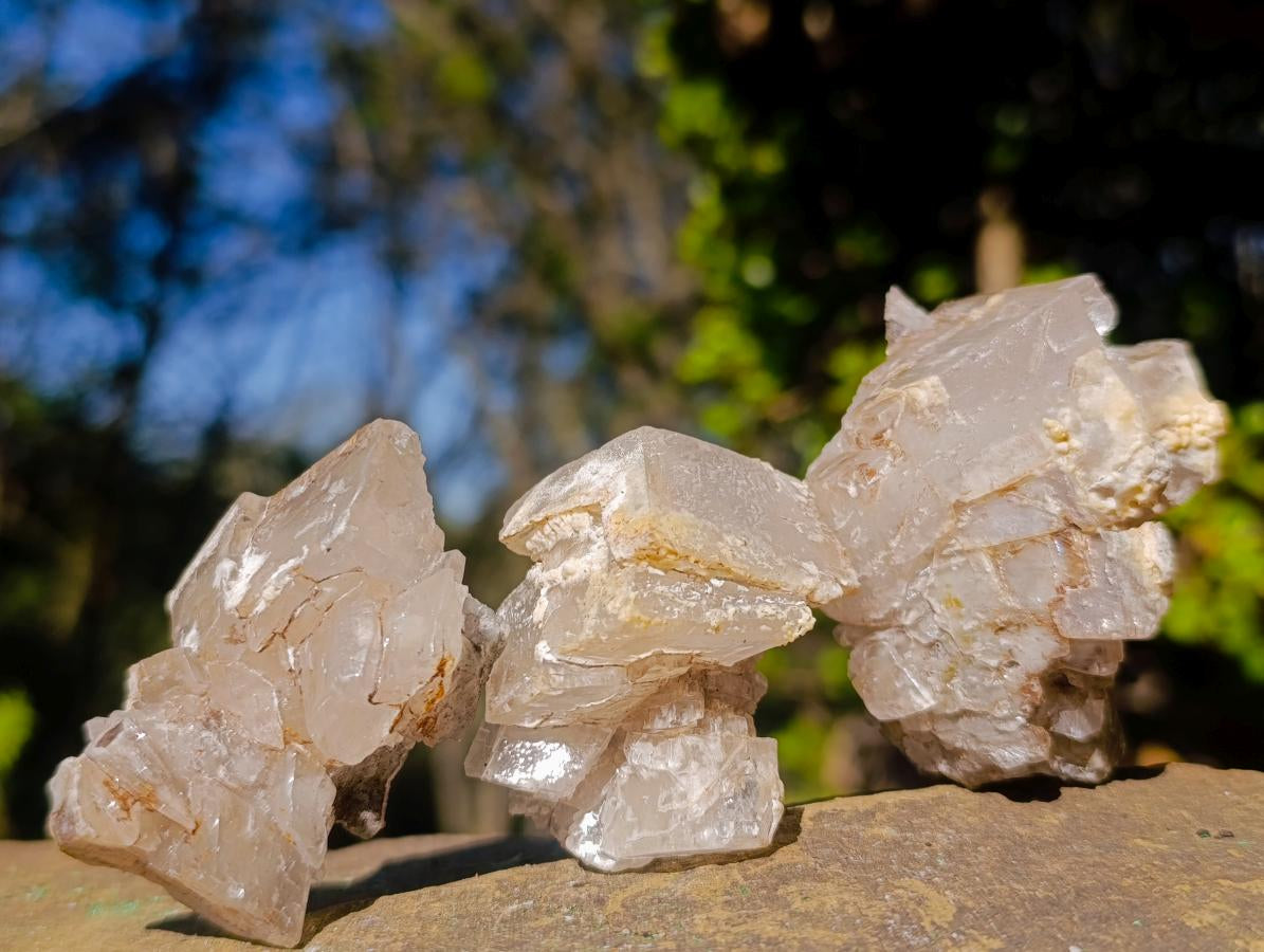 Natural Rhombohedral Calcite Specimens x 12 From Albert's Mountain, Lesotho - Toprock Gemstones and Minerals 