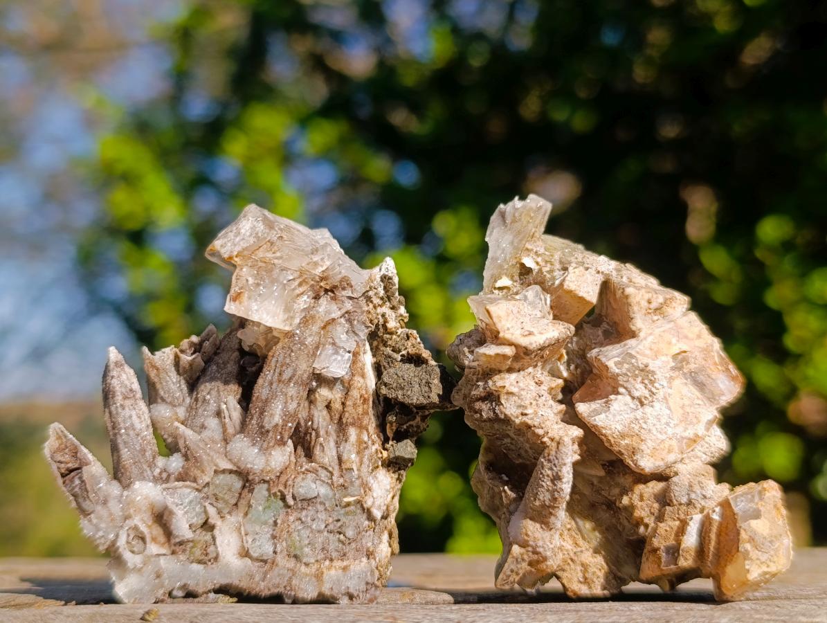 Natural Rhombohedral Calcite Specimens x 12 From Albert's Mountain, Lesotho - Toprock Gemstones and Minerals 
