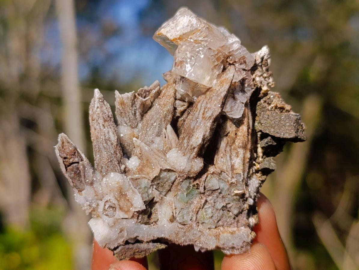 Natural Rhombohedral Calcite Specimens x 12 From Albert's Mountain, Lesotho - Toprock Gemstones and Minerals 