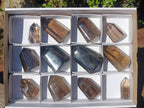 Polished Smokey Quartz Crystals x 12 From Madagascar - Toprock Gemstones and Minerals 