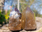 Polished Smokey Quartz Crystals x 12 From Madagascar - Toprock Gemstones and Minerals 
