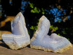 Natural Blue Lace Agate Geode Specimens x 12 From Nsanje, Malawi - Toprock Gemstones and Minerals 