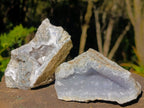 Natural Blue Lace Agate Geode Specimens x 12 From Nsanje, Malawi - Toprock Gemstones and Minerals 