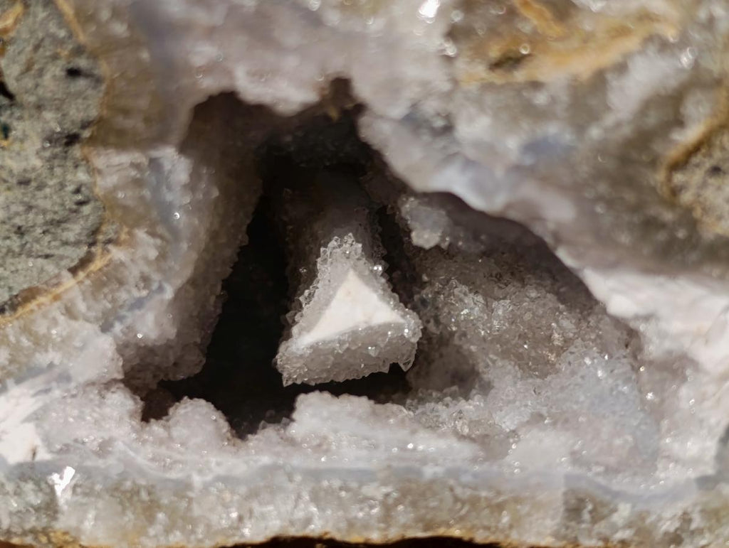 Natural Blue Lace Agate Geode Specimens x 12 From Nsanje, Malawi - Toprock Gemstones and Minerals 