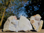 Natural Blue Lace Agate Geode Specimens x 12 From Nsanje, Malawi - Toprock Gemstones and Minerals 