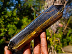 Polished Double Terminated Golden Tigers Eye Crystals x 6 From Prieska, South Africa - Toprock Gemstones and Minerals 