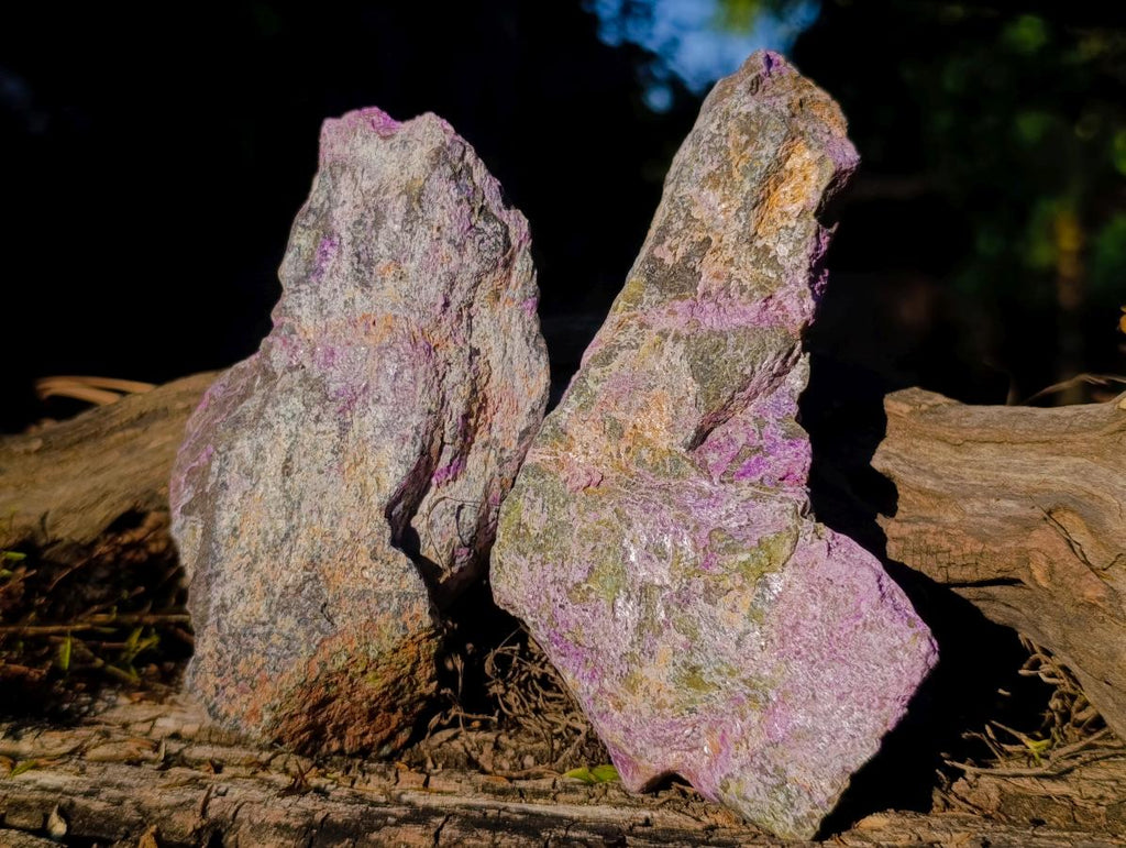 Natural Cobbed Stichtite Specimens x 12 From Barberton, South Africa - Toprock Gemstones and Minerals 