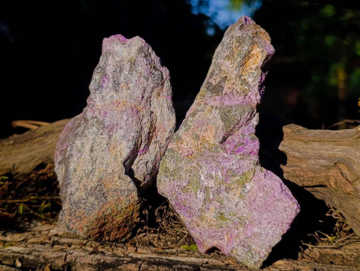Natural Cobbed Stichtite Specimens x 12 From Barberton, South Africa - Toprock Gemstones and Minerals 