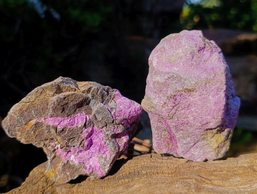 Natural Cobbed Stichtite Specimens x 12 From Barberton, South Africa - Toprock Gemstones and Minerals 