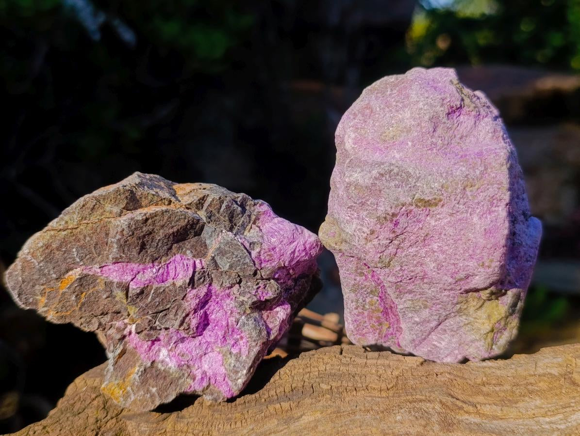 Natural Cobbed Stichtite Specimens x 12 From Barberton, South Africa - Toprock Gemstones and Minerals 