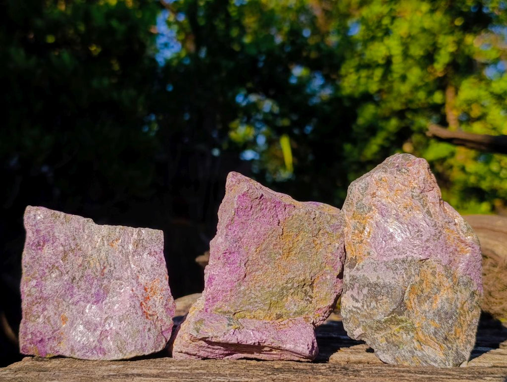 Natural Cobbed Stichtite Specimens x 12 From Barberton, South Africa - Toprock Gemstones and Minerals 